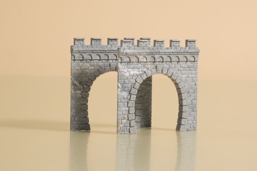Auhagen 43608 - 2 Tunnelportale eingleisig TT 1:120