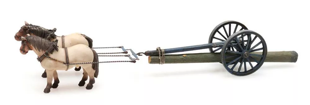 ARTITEC b.v. 387425 - Rückewagen und Pferden H0 1:87