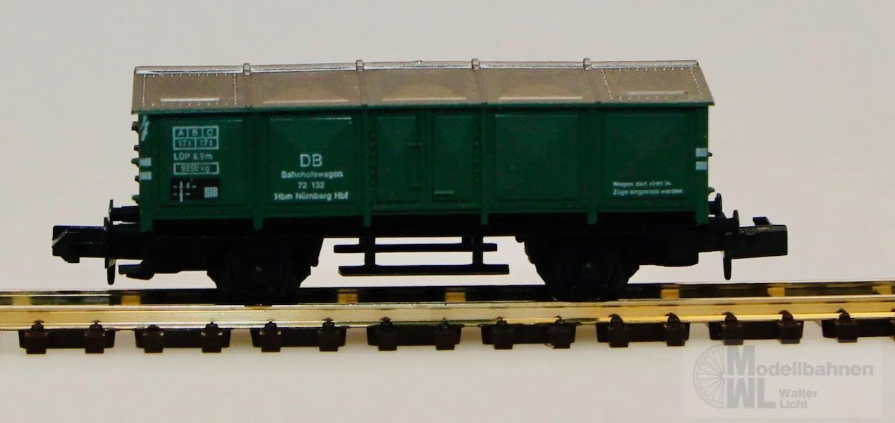 Arnold 4241 - ARNOLD - Bahnhofswagen Klappdeckelwagen DB grün N 1:160
