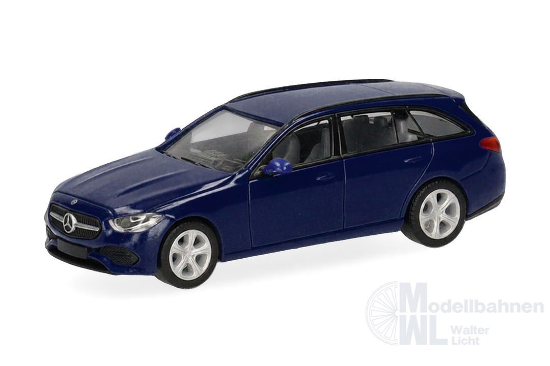 Herpa 421010-003 - Mercedes-Benz C-Klasse T-Modell, saphirblau H0 1:87