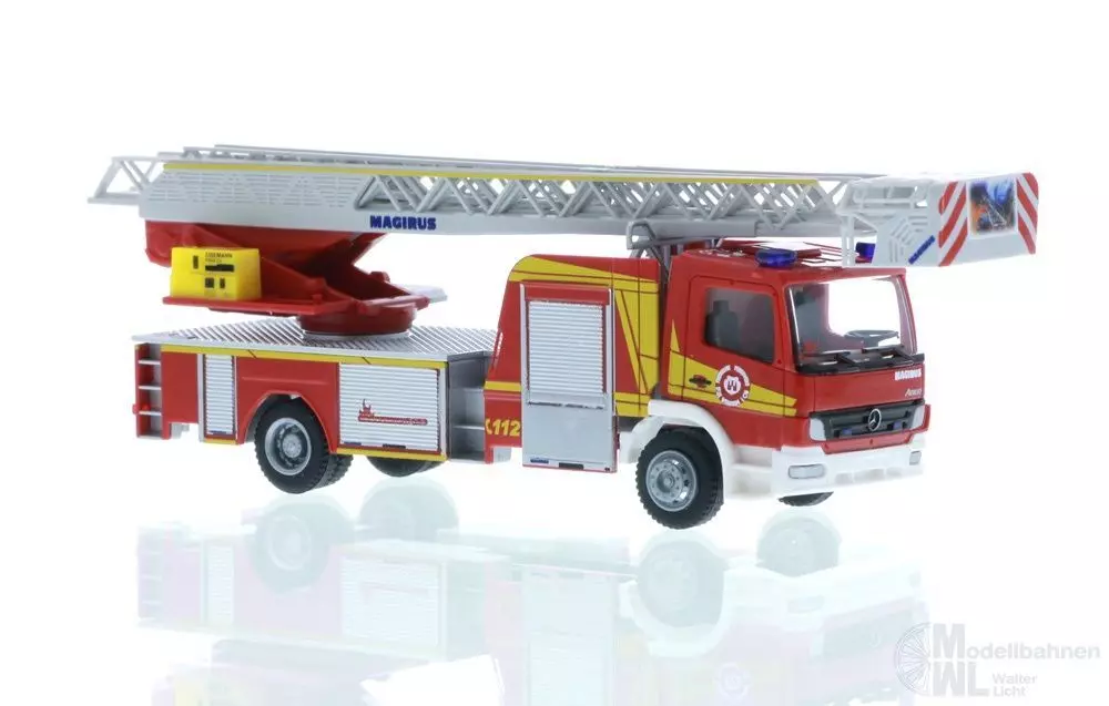 Rietze 71618 - Mercedes-Benz Atego Magirus DLK Feuerwehr Weilheim 1:87