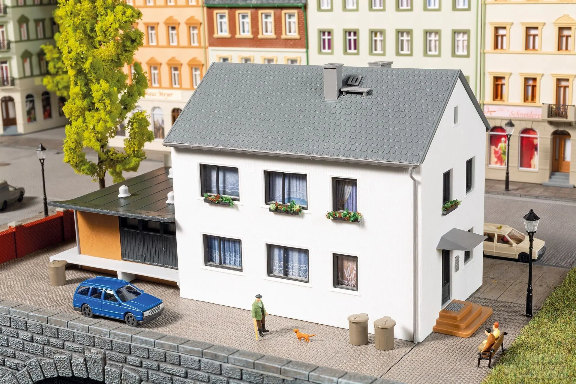 Auhagen 11479 - Döner und Barbershop H0 1:87 / TT 1:120