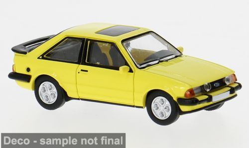 PCX-Models 870788 - Ford Escort MK III XR3i gelb 1982 H0 1:87