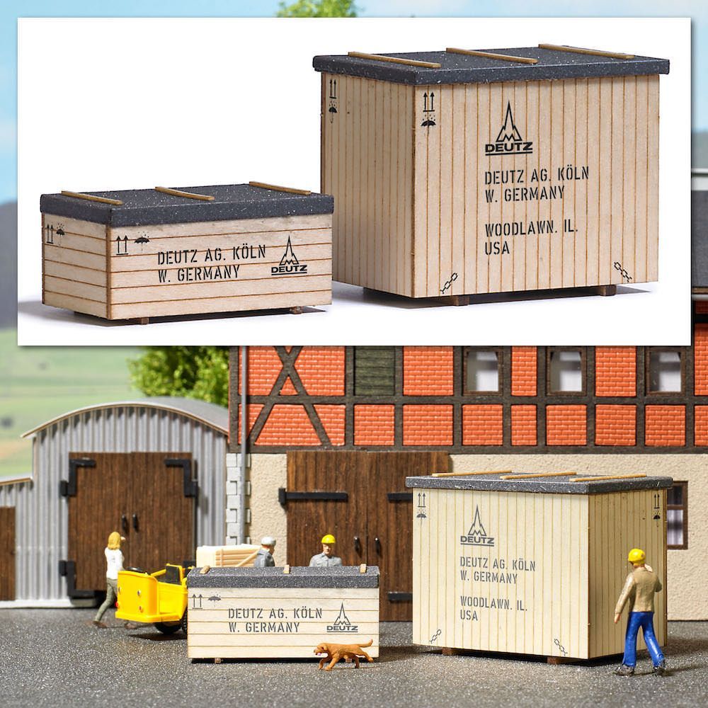 Busch 1841 - Maschinenkisten West H0 H0 1:87 Busch 1841 - Maschinenkisten West H0 H0 1:87