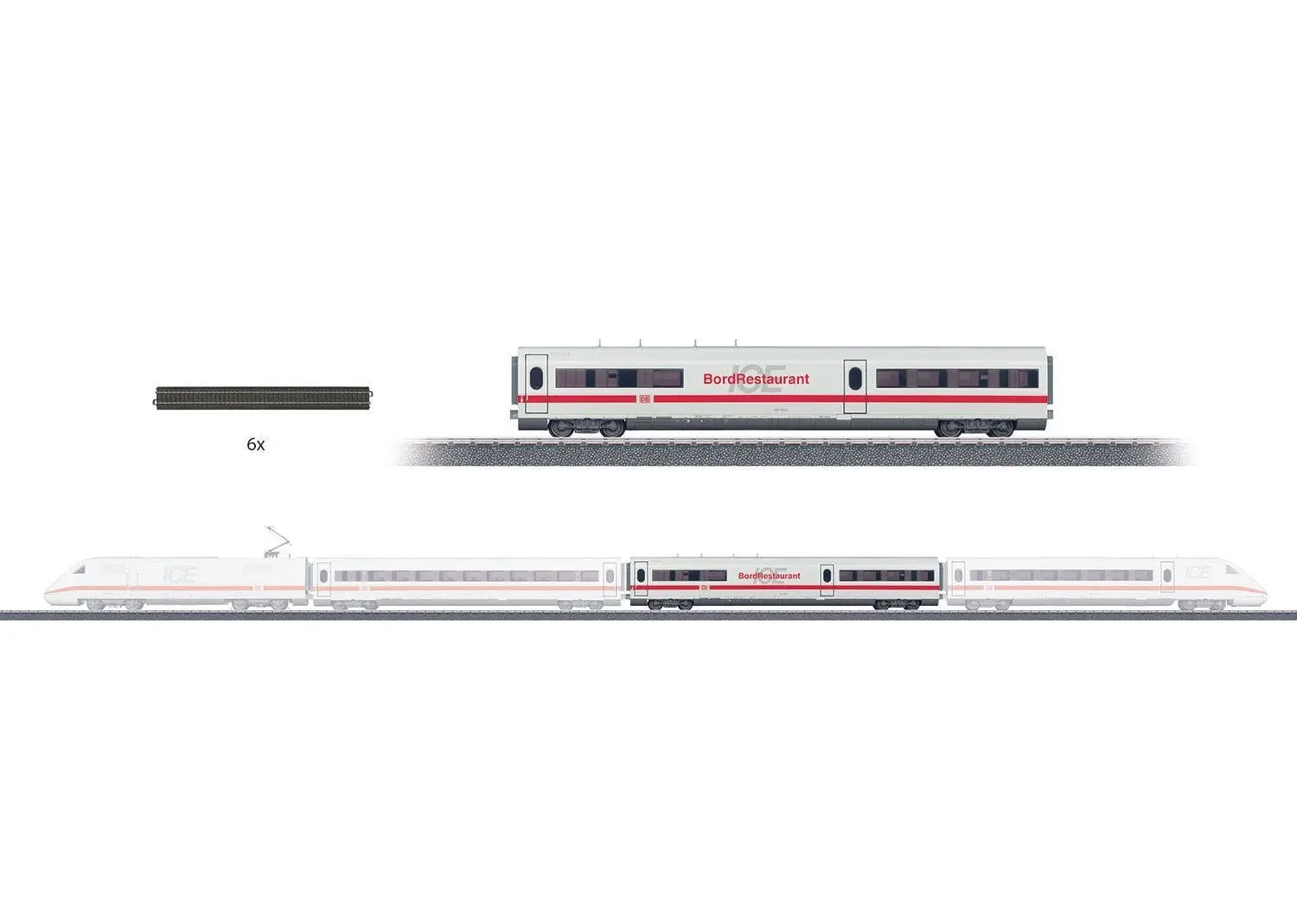 Märklin 78792 - Themen-Ergänzungspackung Bord Restaurant DB Ep.V H0/WS