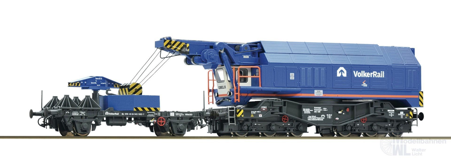 Roco 7320023 - Digital-Eisenbahnkran VOLKERRAIL Ep.VI H0/WS Sound