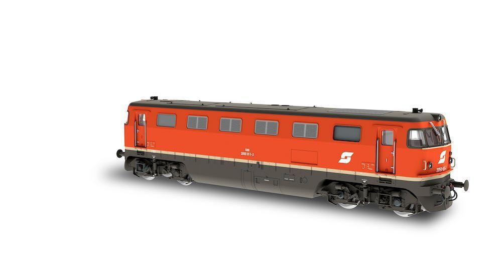 Jägerndorfer Modellbahn 10512 - Diesellok Rh 2050.011 ÖBB Ep.IV/V orange H0/WS Sound