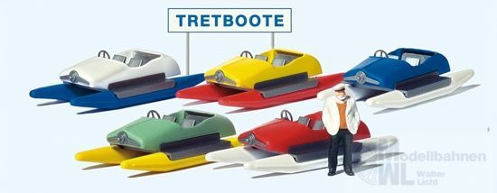 Preiser 10685 - Tretbootverleih H0 1:87 Preiser 10685 - Tretbootverleih H0 1:87