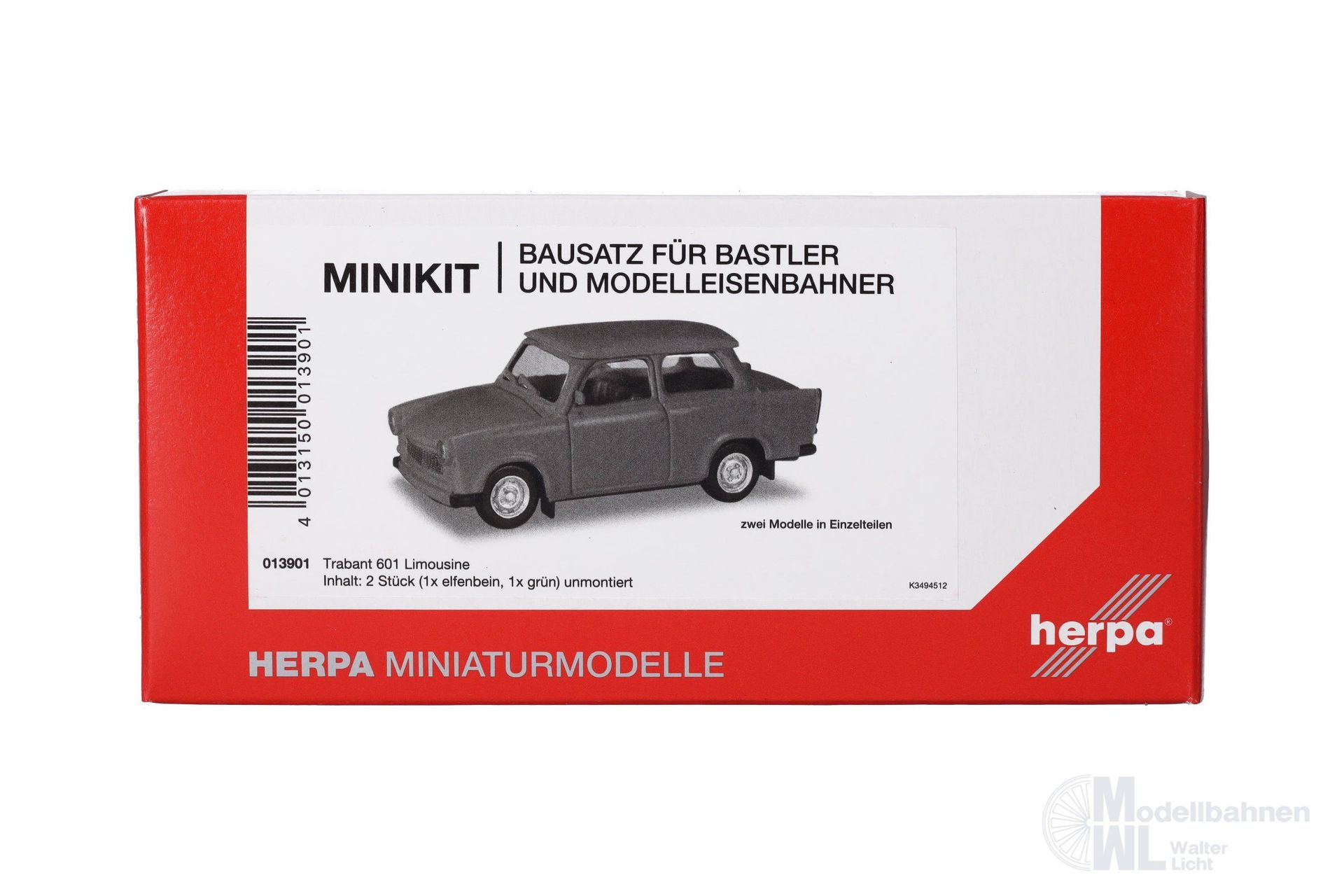 Herpa 013901 - Minikit 2 x Trabant 601 Limousine H0 1:87