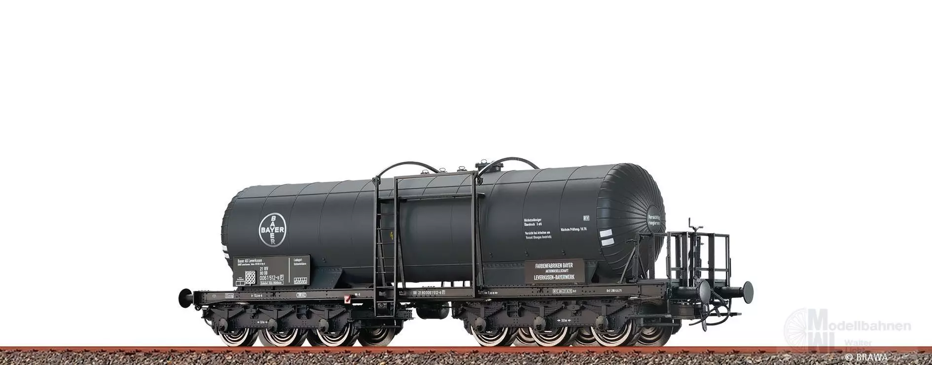 Brawa 58222 - Kesselwagen DB Ep.IV 6-achsig ZZ Bayer H0/GL