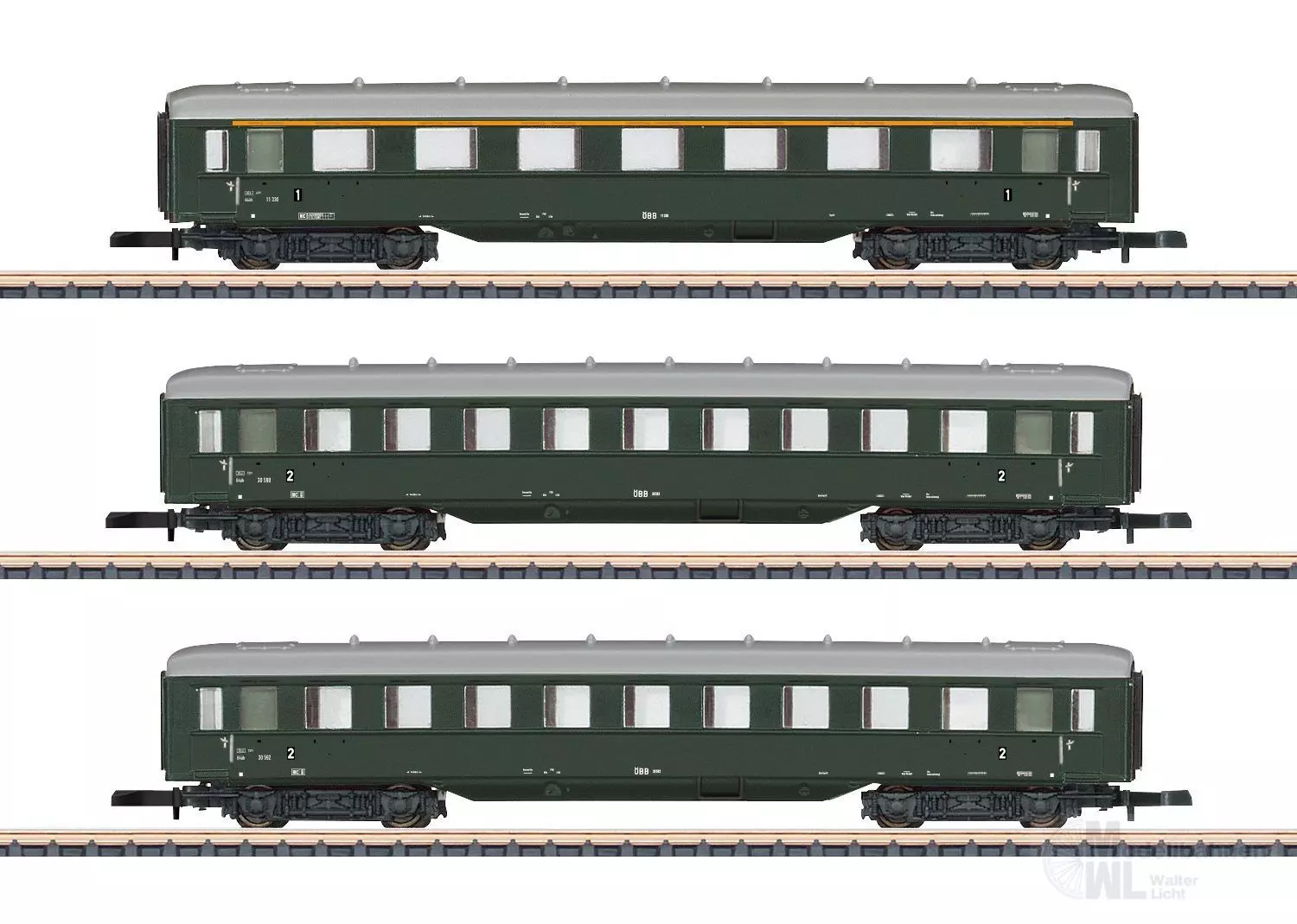 Märklin 87107 - Schürzenwagenet ÖBB Ep.III 3.tlg. Z 1:220