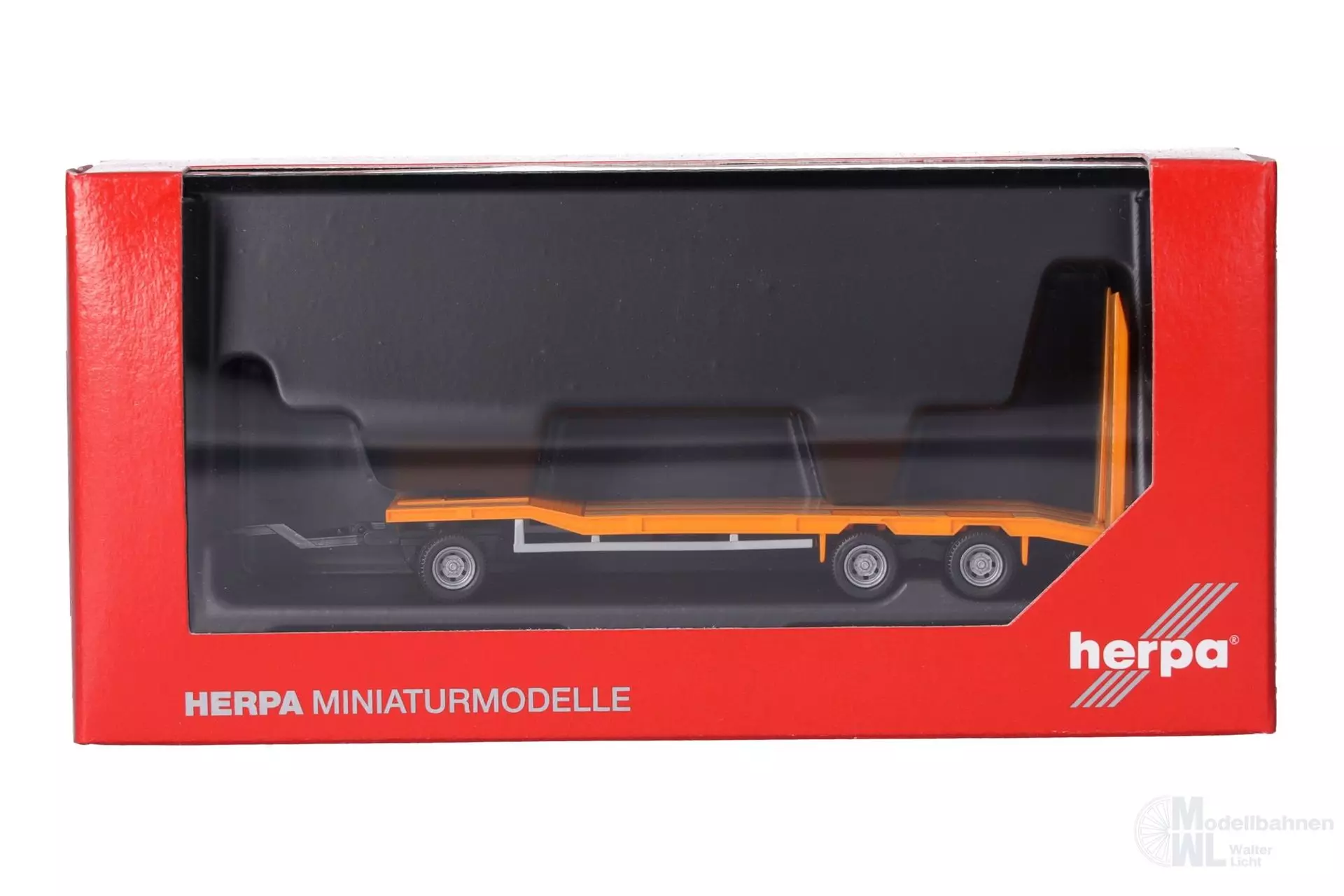 Herpa 076135-008 - Goldhofer TU3 Anhänger kommunalorange H0 1:87