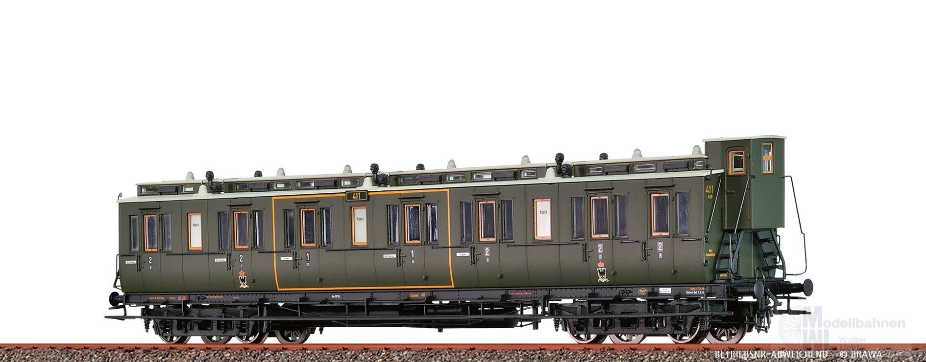 Brawa 45267 - Abteilwagen K.P.E.V. Ep.I AB4 H0/GL