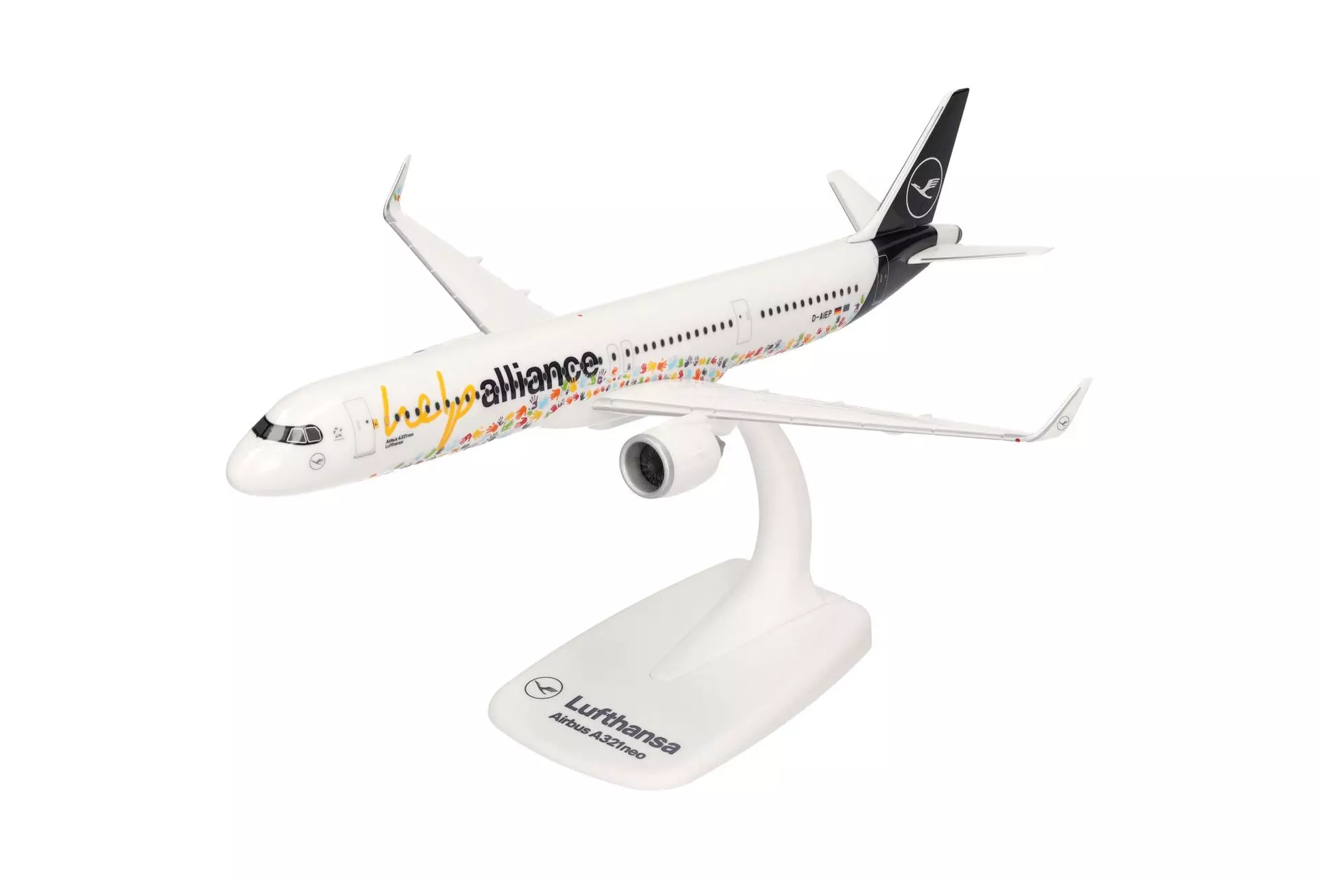 Herpa 614832 - Airbus A321neo Lufthansa HelpAlliance 1:200