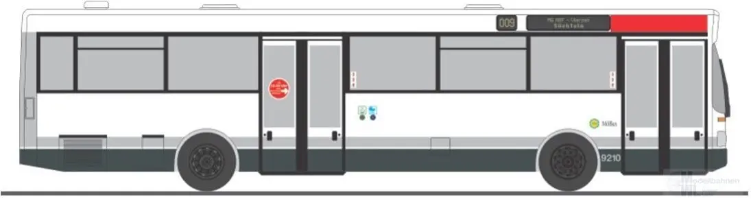 Rietze 72134 - MAN SL 202 Möbus Mönchengladbach H0 1:87