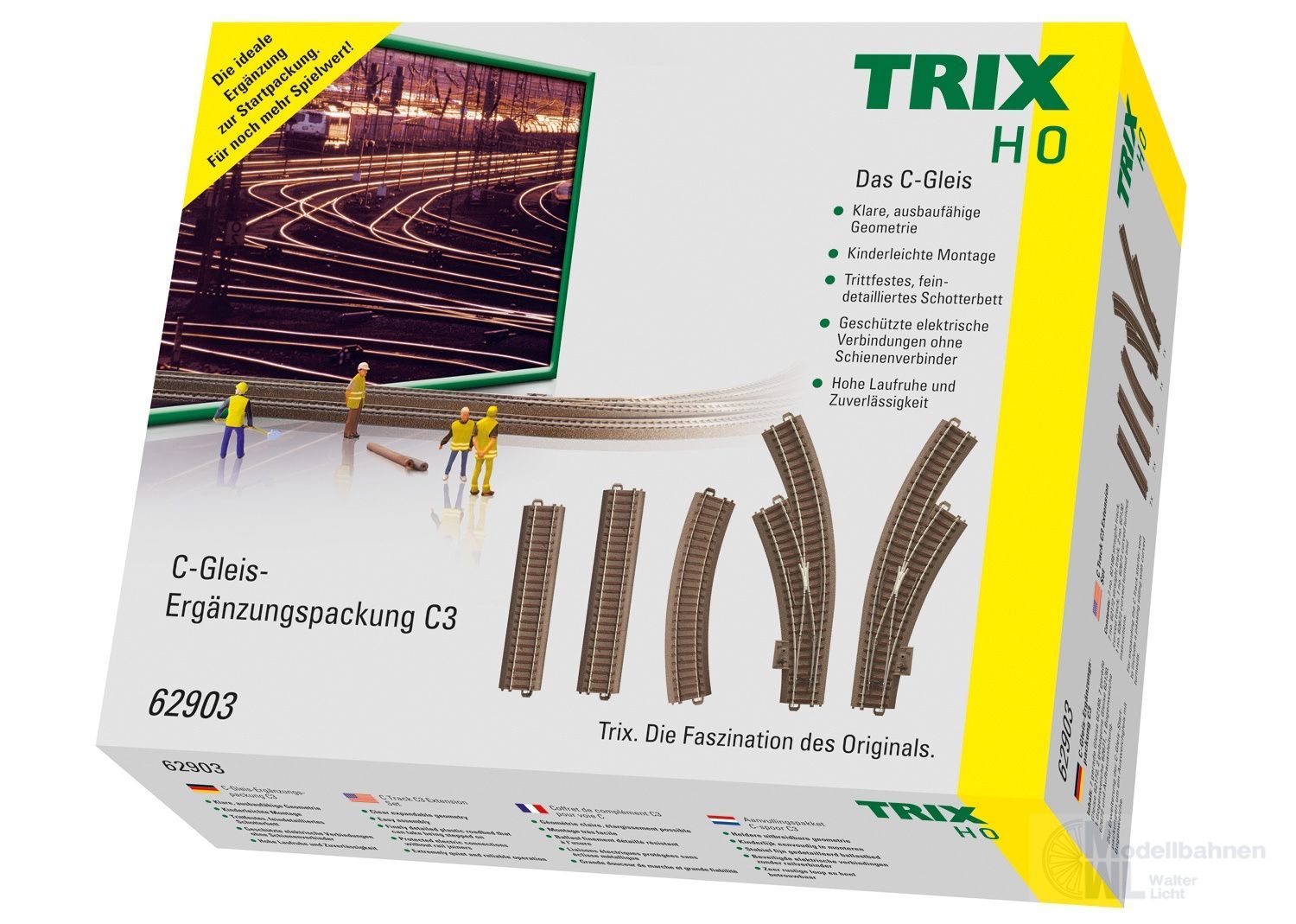Trix 62903 - C-Gleis-Ergänzungspackung C3 H0/GL