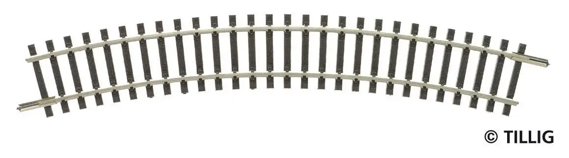 Tillig 83116 - Gleisstück gebogen R01 R267 mm / 30° TT 1:120