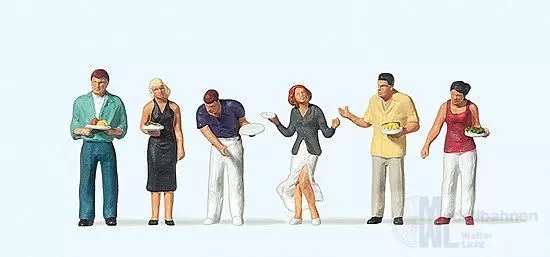 Preiser 10440 - Gäste am Büfett H0 1:87