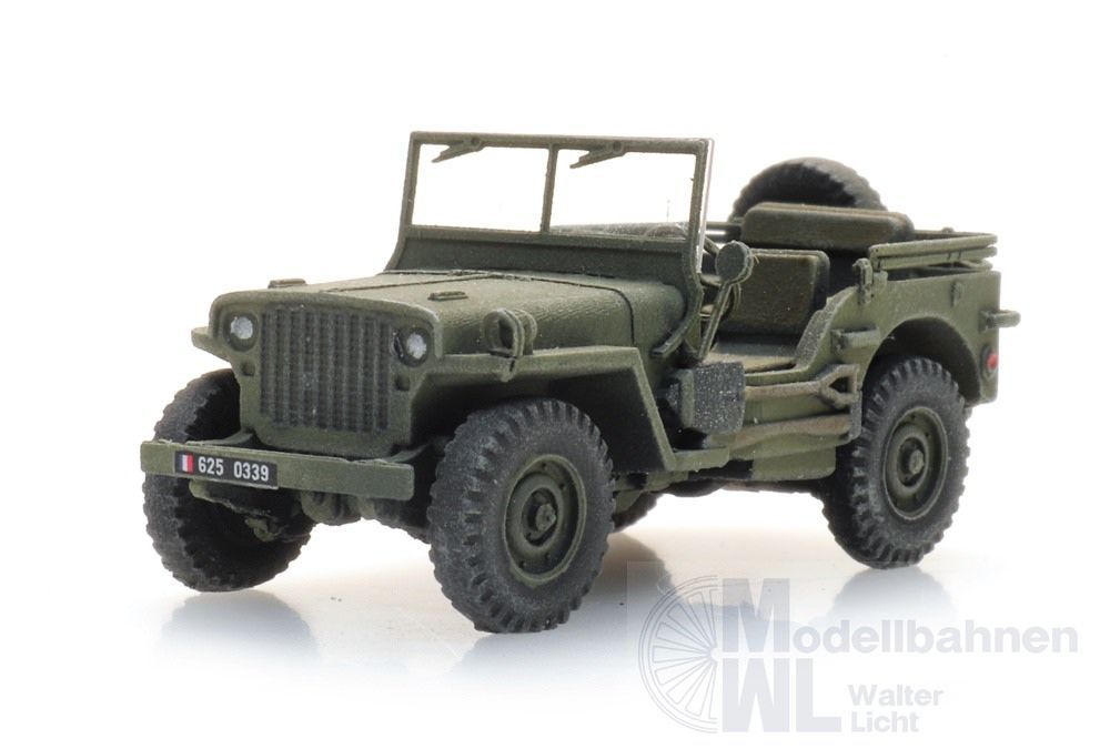ARTITEC b.v. 6870581 - FR M201 Hotchkiss jeep groen H0 1:87 ARTITEC b.v. 6870581 - FR M201 Hotchkiss jeep groen H0 1:87