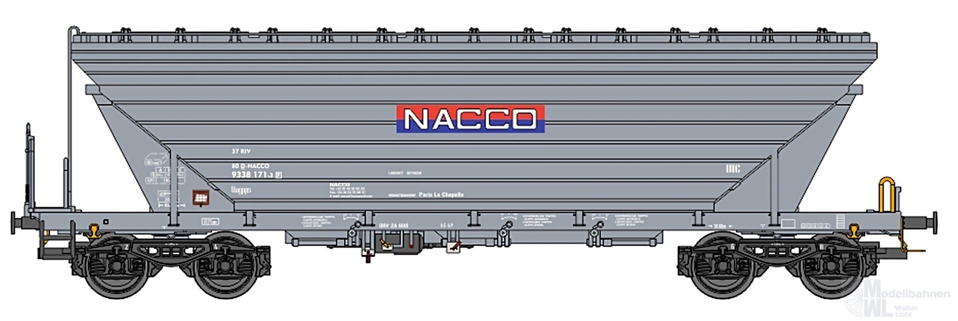 NPE NW52226 - Getreidewagen Nacco BRD Ep.VI 2.Betr.Nr. TT 1:120
