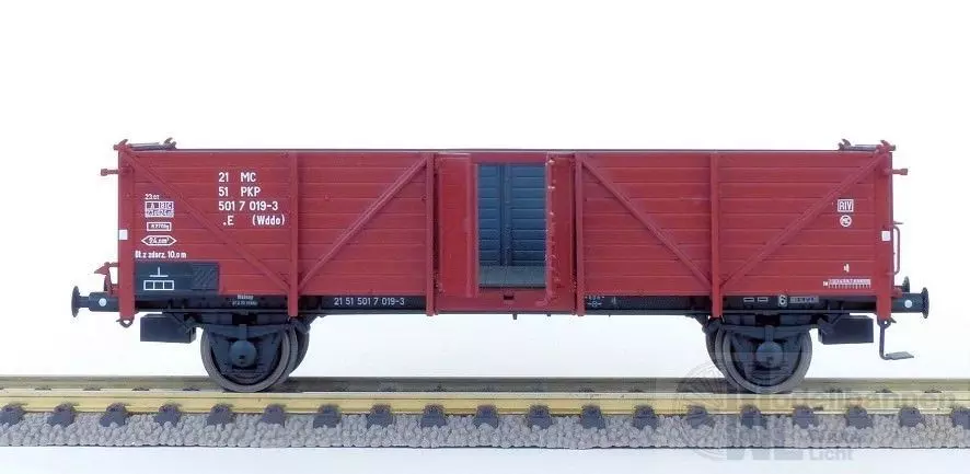 Exact Train 20333 - Güterwagen offen PKP Ep.IV Klagenfurt Holztür H0/GL