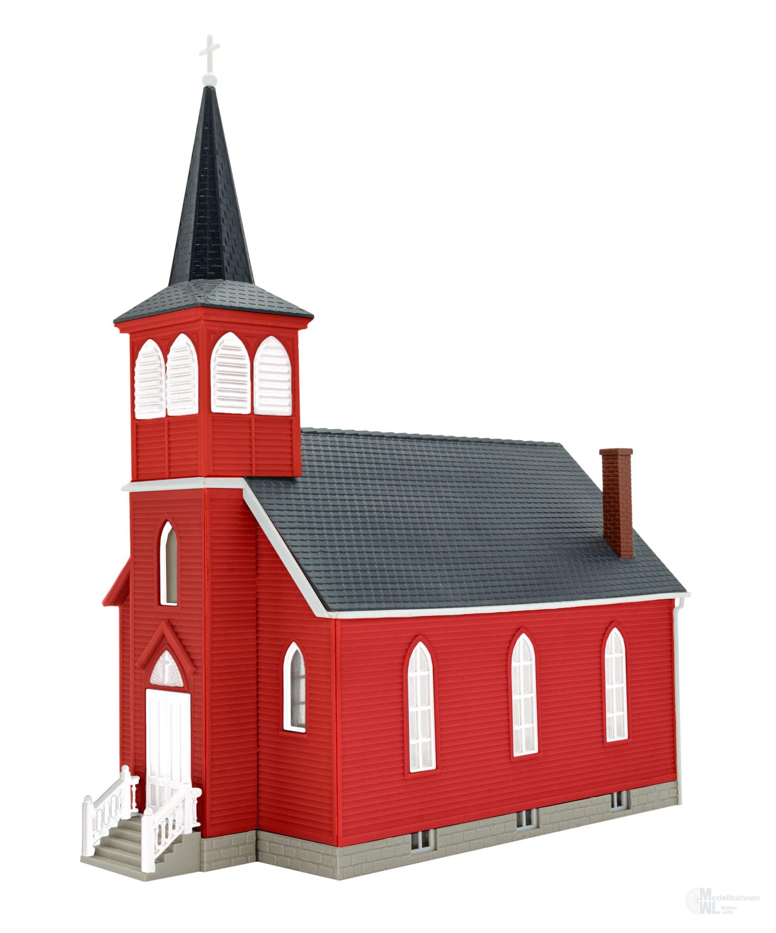 Kibri 38845 - Landkirche mit LED-Beleuchtung H0 1:87