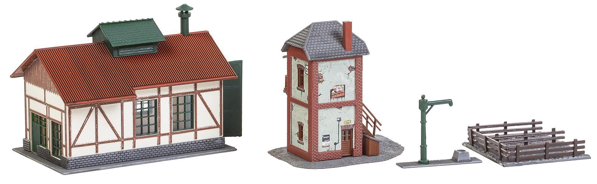 Faller 222108 - Set Nebenbahnlokschuppen mit N 1:160
