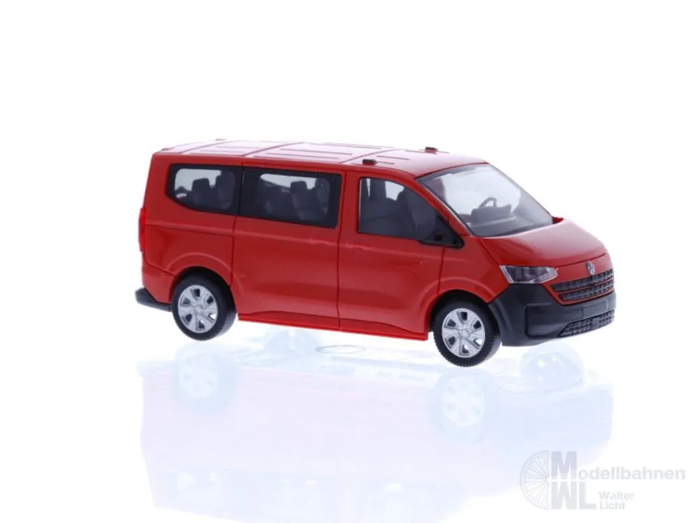 Rietze 11727 - Volkswagen e-Transporter T7 Bus KR FD intensive red H0 1:87