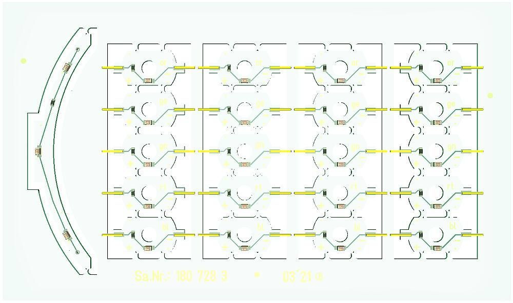 Faller 180728 - Riesenrad-LED-Lichtset H0 1:87