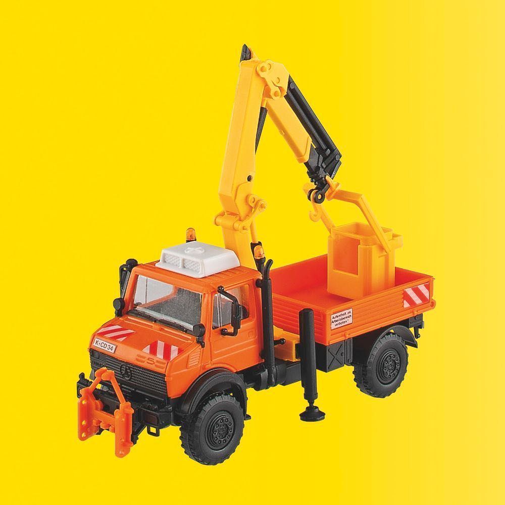 Kibri 15005 - UNIMOG mit Arbeitskran und Korb H0 1:87
