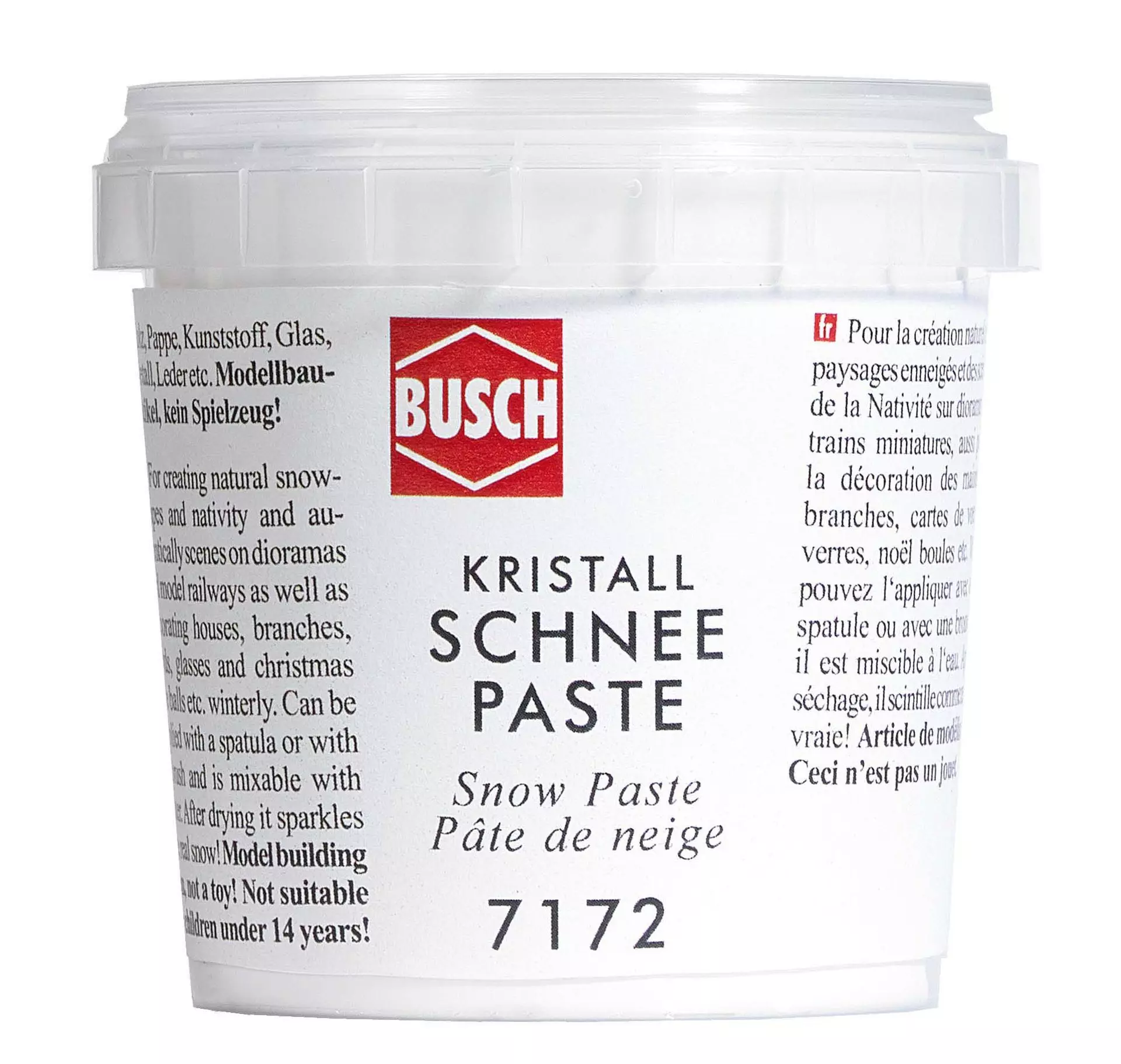 Busch 7172 - Kristall-Schneepaste 150 ml H0 1:87 / TT 1:120 / N 1:160 / Z 1:220