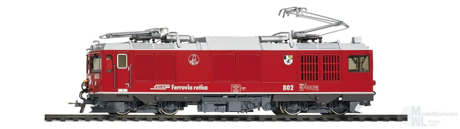 Bemo 1267122 - Zweikraftlok Gem 4/4 802 RhB Ep.V/VI modernisiert H0m