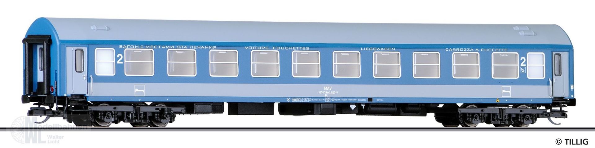Tillig 16418 - Liegewagen MAV Ep.IV TT 1:120