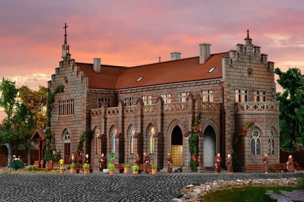 Vollmer 43860 - Klosteranlage mit Friedhof H0 1:87