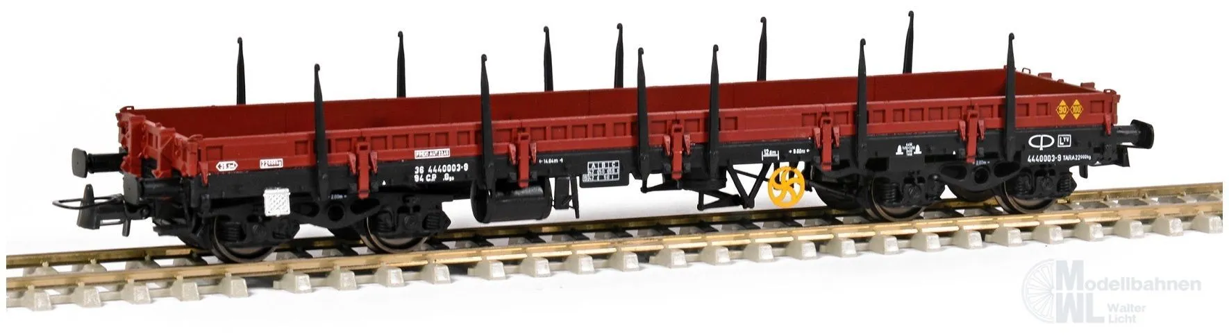 Sudexpress S0454003 - Rungenwagen Set CP Ep.III 6.tlg. Sgs Vagão Lyv versão freio a vacuo H0/GL