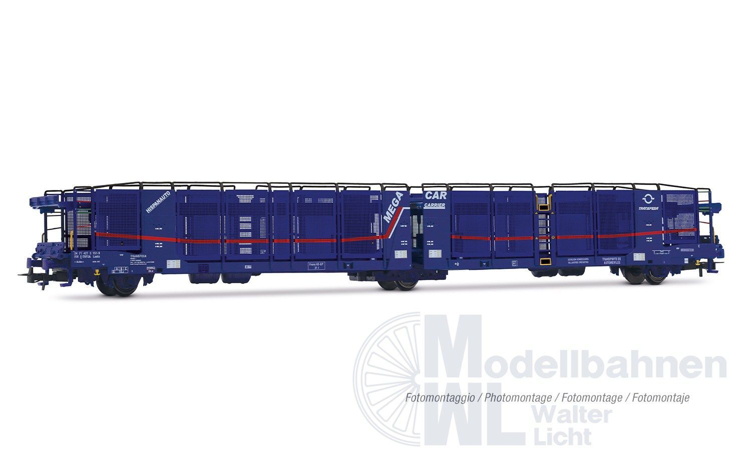 Rivarossi 6684 - Autotransportwagen Set TRANSFESA Ep.VI  H0/GL