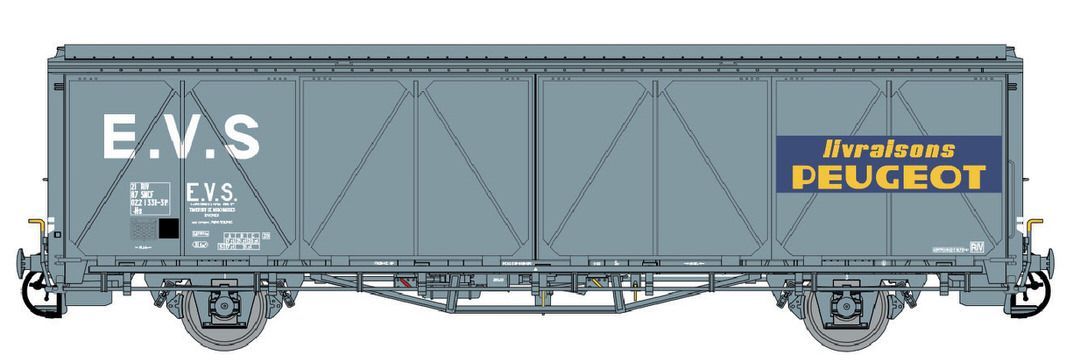 LS Models 30685 - Schiebewandwagen Hs SNCF/EVS/Peugot Ep.IV H0/GL