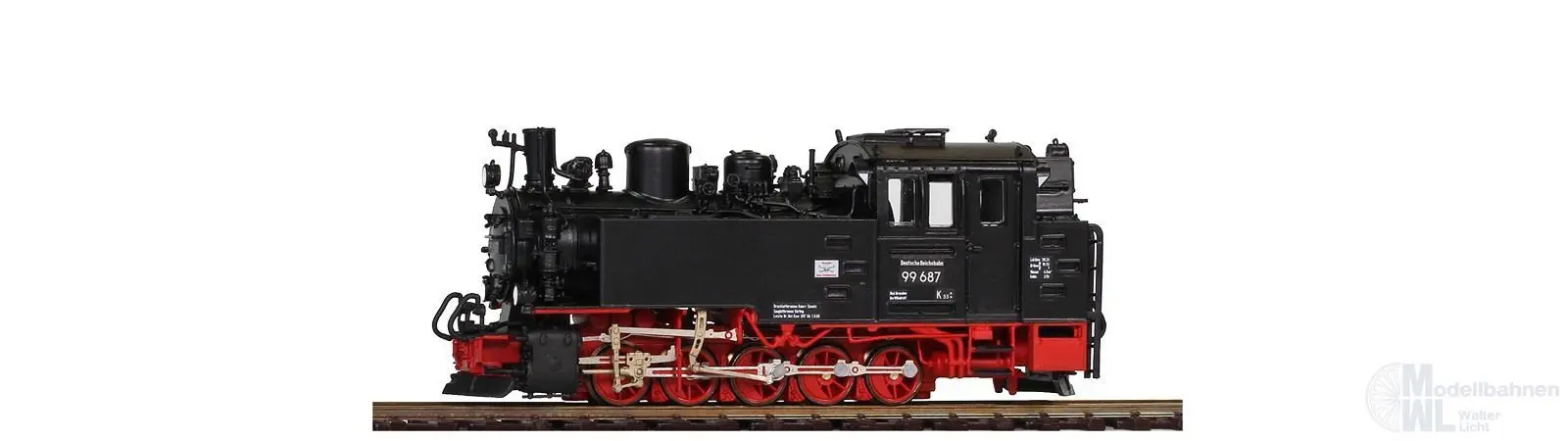 Bemo 1006891 - Dampflok BR 99 687 DR Ep.III Fertigmodell H0e