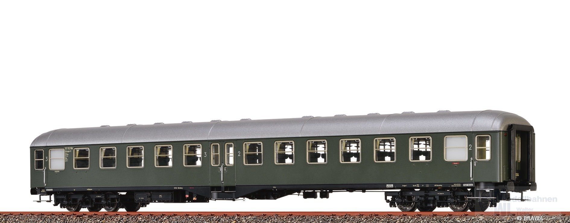 Brawa 58106 - Personenwagen DB Ep.III BCymgb-51 H0/GL DIGITAL EXTRA