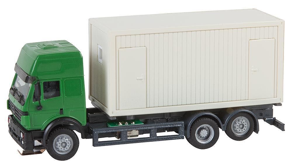 Faller 161480 - LKW MB SK'94 Baucontainer Herpa H0 1:87