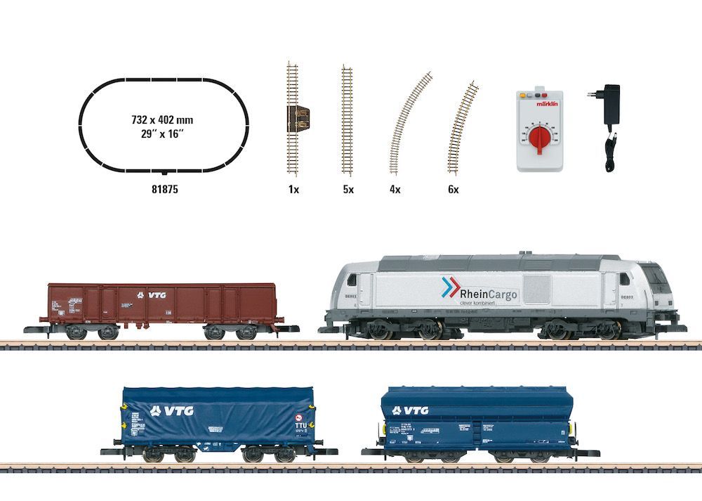 Märklin 81875 - Startpackung Diesellok BR 285 moderner Güterverkehr Z 1:220
