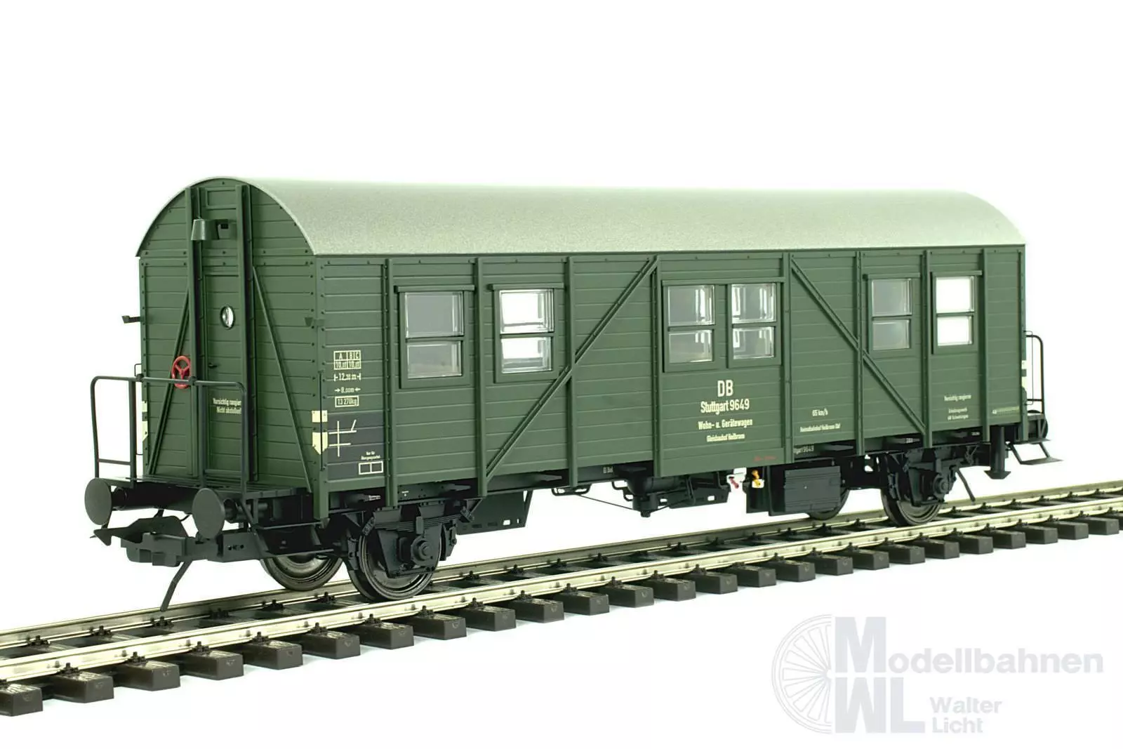 Lenz 41140-05 - Bauzugwagen MCi DB Ep.III RAL6007 Spur 0