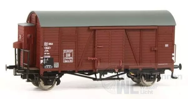 Exact Train 24021 - Güterwagen gedeckt DB Ep.III Oppeln EUROP mit Bremserhaus H0/GL