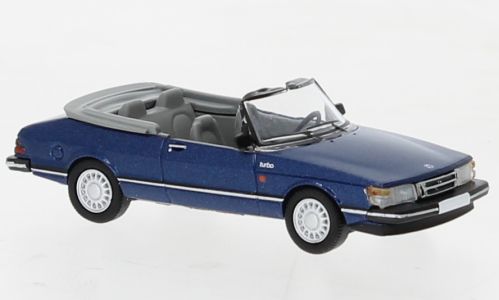PCX-Models 870670 - Saab 900 Cabriolet metallic-dunkelblau 1986 H0 1:87