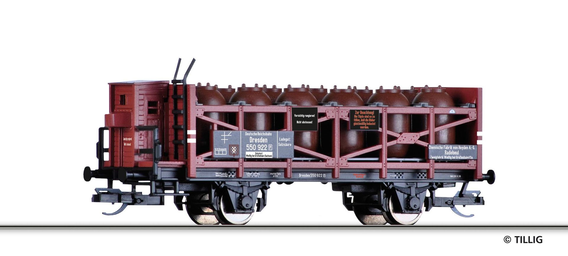 Tillig 17447 - Säuretopfwagen DRG Ep.II von Heyden TT 1:120