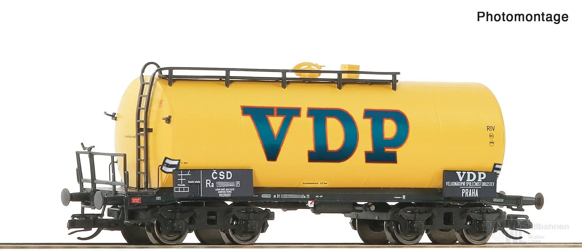 Roco 6680039 - Kesselwagen CSD Ep.III/IV VDP gelb TT 1:120