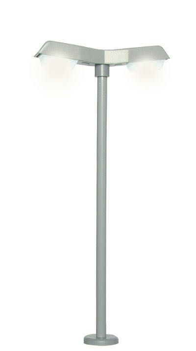 Viessmann 6997 - Straßenleuchte modern doppelt LED weiß TT 1:120 Viessmann 6997 - Straßenleuchte modern doppelt LED weiß TT 1:120