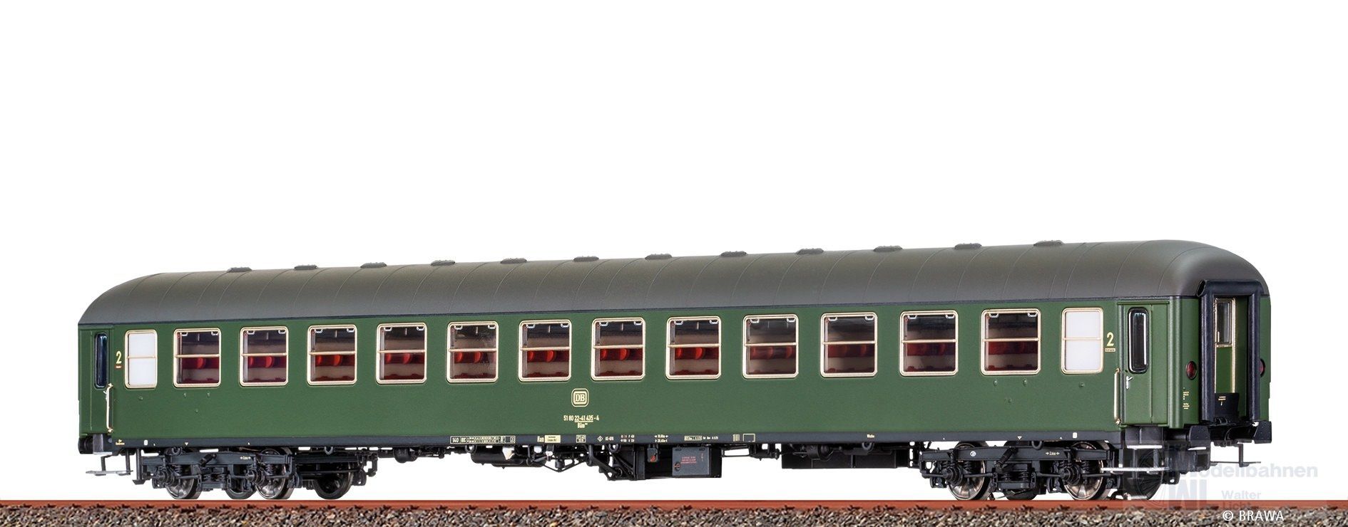 Brawa 58136 - Schnellzugwagen DB Ep.IV Bm234 H0/GL Basic+ LED Brawa 58136 - Schnellzugwagen DB Ep.IV Bm234 H0/GL Basic+ LED