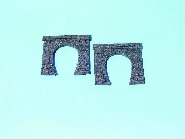Heki 3124 - Tunnelportal eingleisig 2 Stück H0 1:87