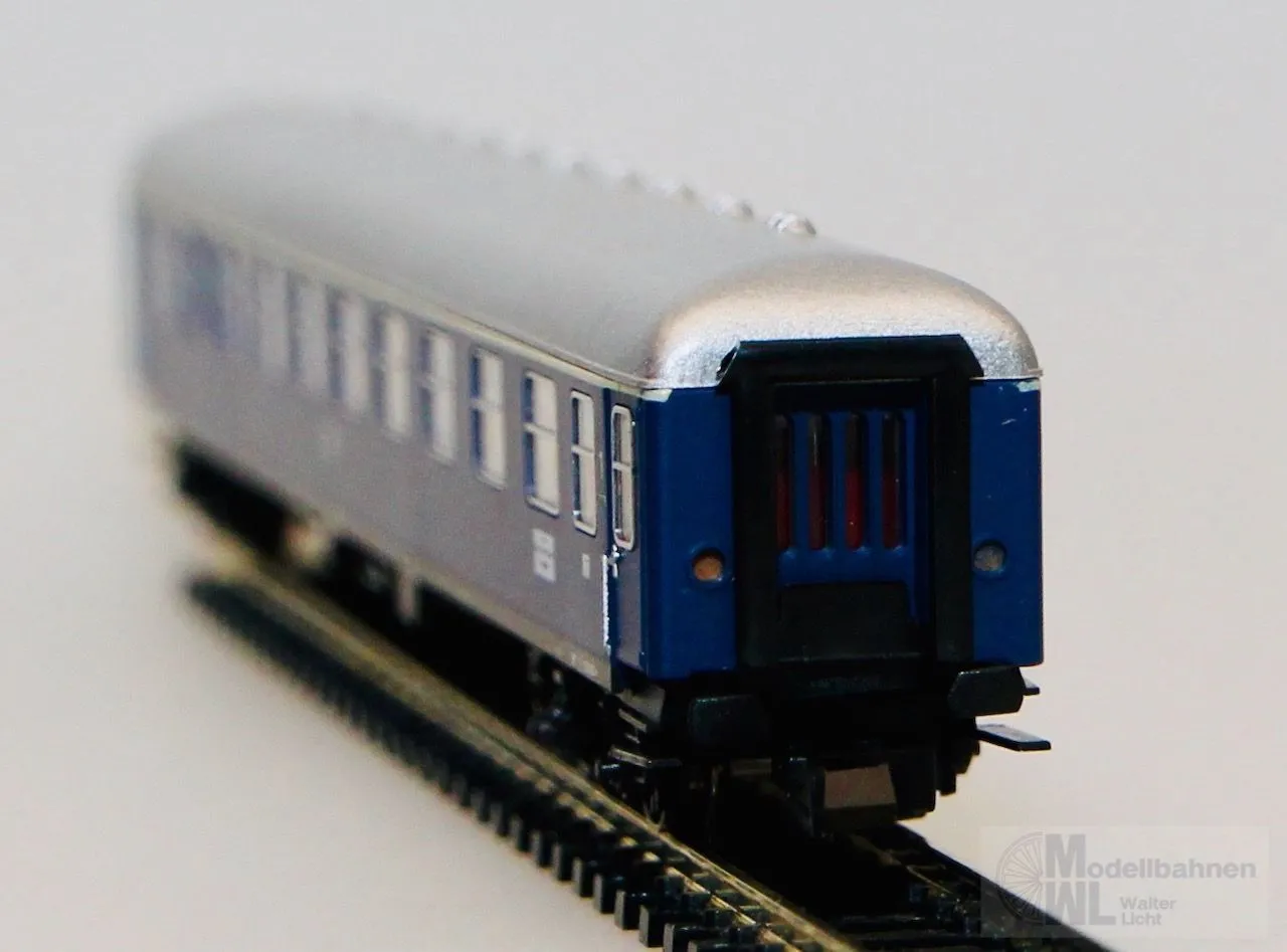 Trix 13370 - MINITRIX - Personenwagen DB Ep.III 1.Kl. A4üm blau N 1:160